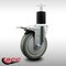 Service Caster 5'' SS Gray Poly Swivel 1-3/4'' Expanding Stem Caster Total Lock Brake SCC-SSEXTTL20S514-PPUB-134 - alternate 2